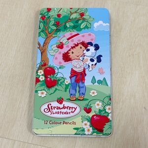 Rare Vintage 2005 Strawberry Shortcake 12 Color Pencils Stationary